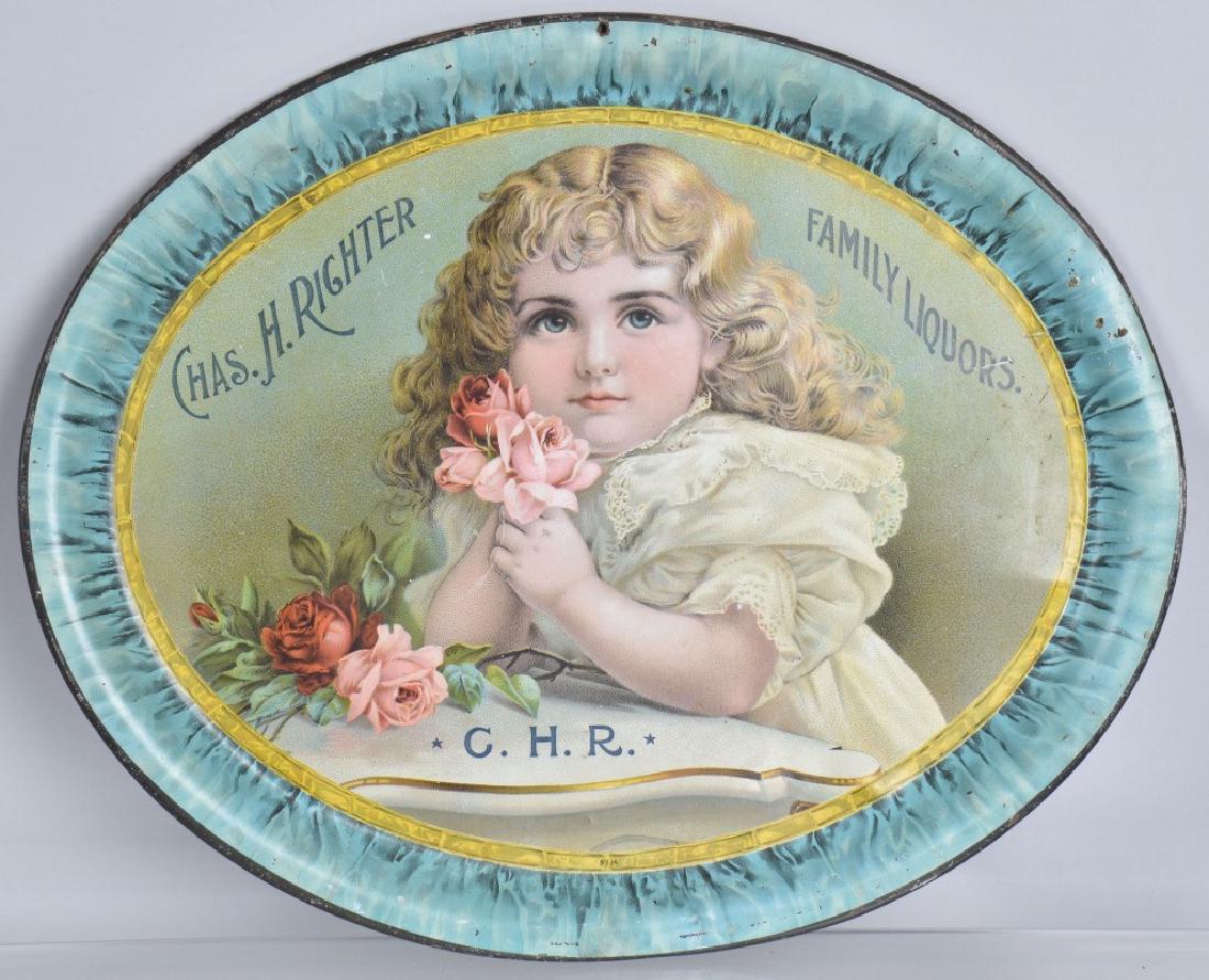 CHAS H RICHTER LIQUORS ADVERTISING TRAY (1 of 3)