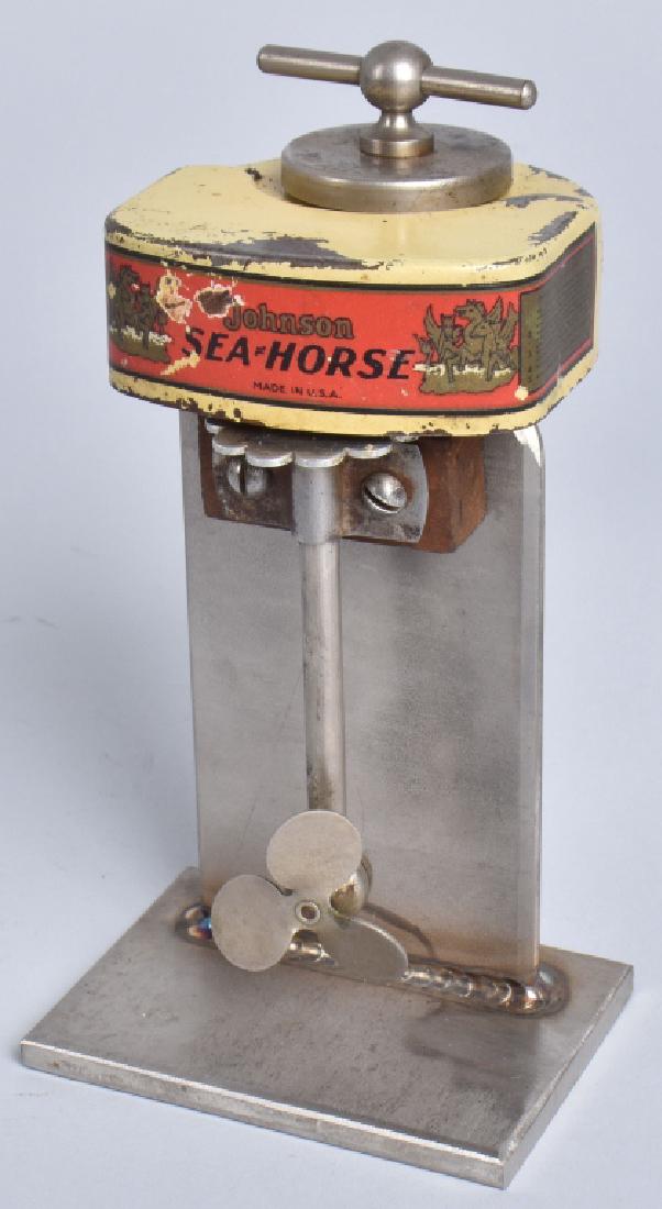 JOHNSON SEA HORSE Windup Toy OUTBOARD MOTOR: Nice original windup outboard motor. All original. works. 6" Excellent