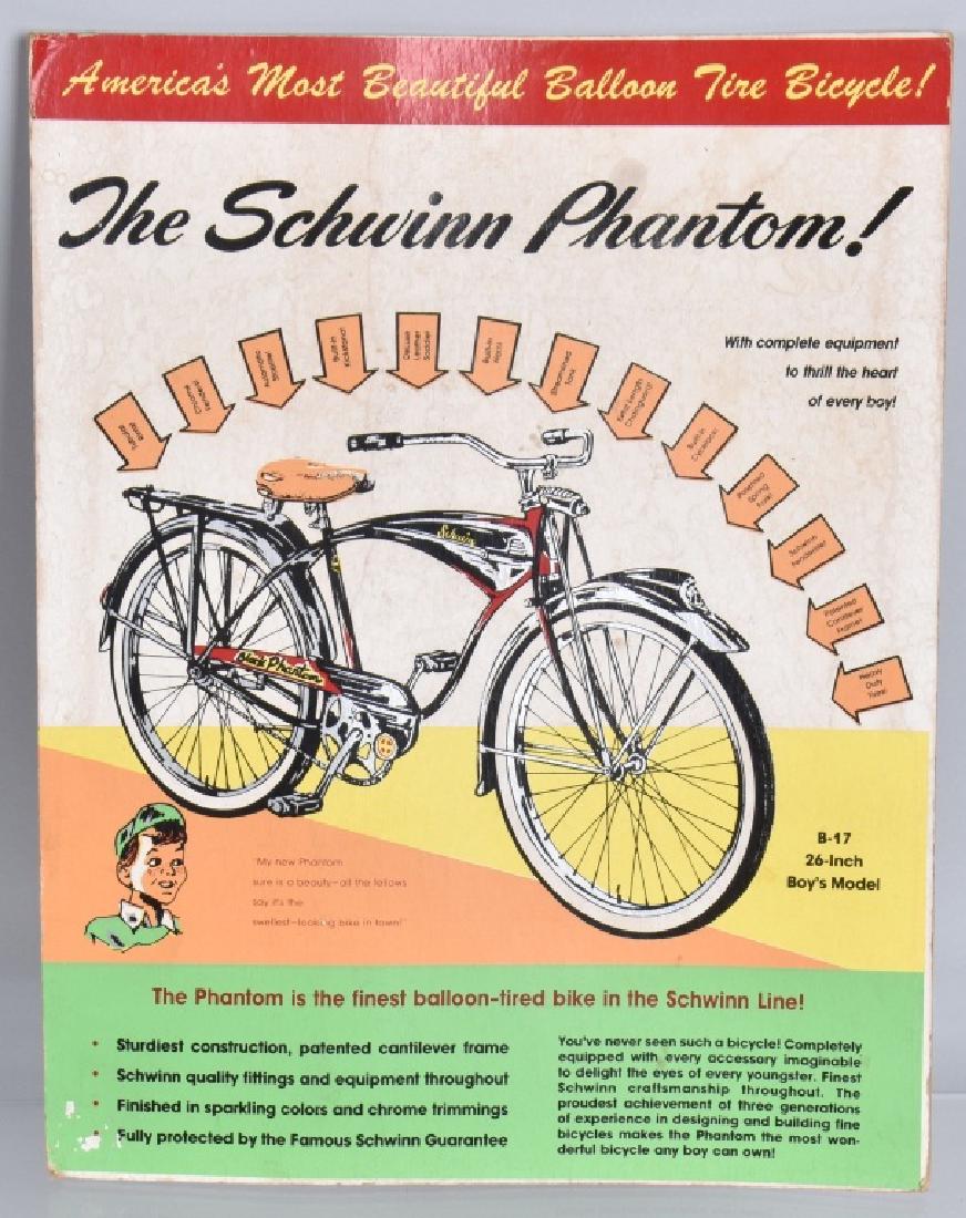 SCHWINN PHANTOM CARDBOARD DISPLAY SIGN (1 of 3)