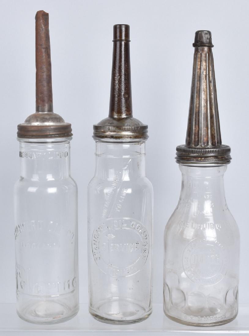 3- VINTAGE STANDARD OIL & DOVER GLASS OIL BOTTLES (1 of 4)