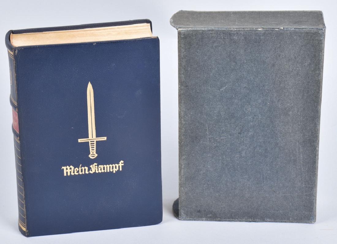 HITLER'S MEIN KAMPF, 1939 JUBILEE EDITION: A scarce presentation copy of Adolf Hitler's autobiography and political manifest. Published in 1939 by Central Publishing House of the NSDAP, Franz Eher, Nachf. in Munich, Germany. In recognition of 