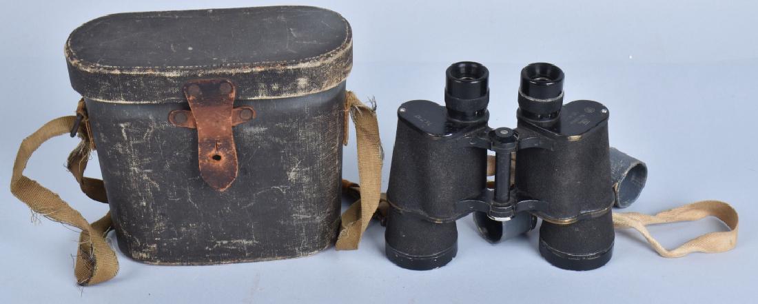 WW2 JAPANESE AIRFORCE BINNOCULARS, and CASE: Nice pair of binnoculars, maker marked, and house in original case. General wear. Very Good