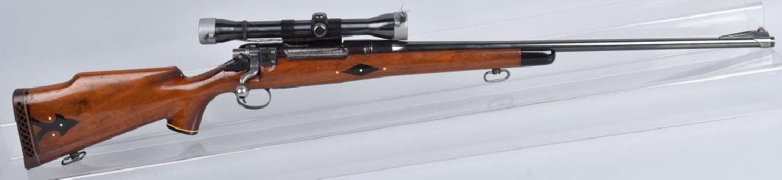 U.S. 1917 REMINGTON .30 HUNTING RIFLE: SN 52444, 24" barrel with very good bore. Rifle has been sporterized for hunting. Nice inlaid stock and finish. Strong action, includes Weaver scope. Very Good-Excellent*