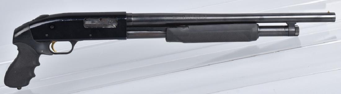 MOSSBERG 500, .12 GA, HOGUE TAMER GRIPS: SN U255624, 18" barrel with excellent bore. good action, light wear. Very Good*