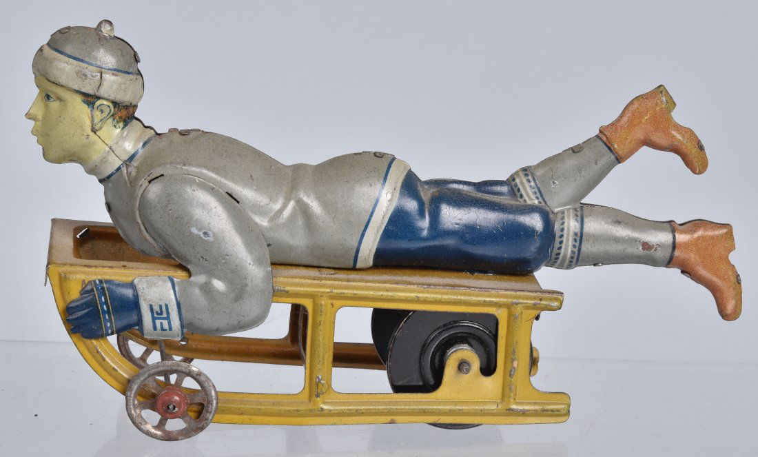 HESS Tin Flywheel BOY ON SLED (1 of 4)