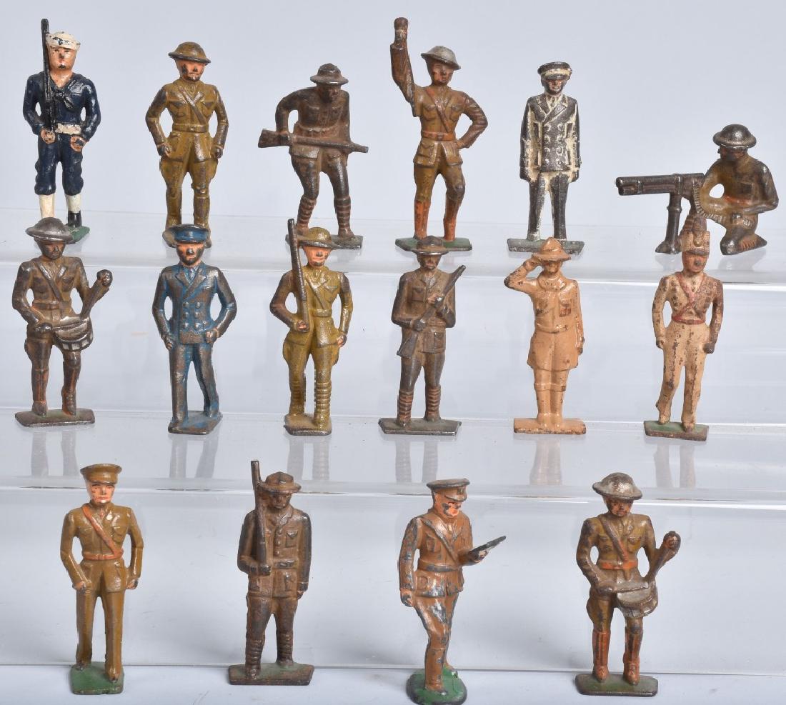 15- CAST IRON SOLDIERS: Nice lot of 15 original cast iron Soldiers. Very Good