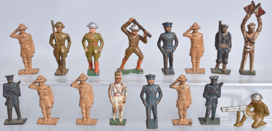 15- CAST IRON SOLDIERS: Nice lot of 15 original cast iron Soldiers. Very Good
