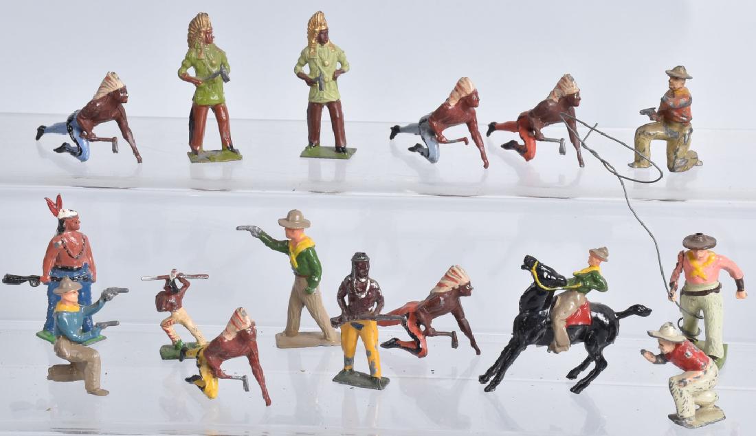 lead cowboy and indian figures