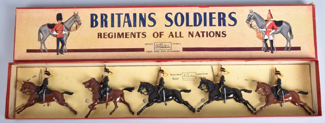 BRITAINS SET NO. 8, 4th QUEEN'S HUSSARS, BOXED (1 of 4)