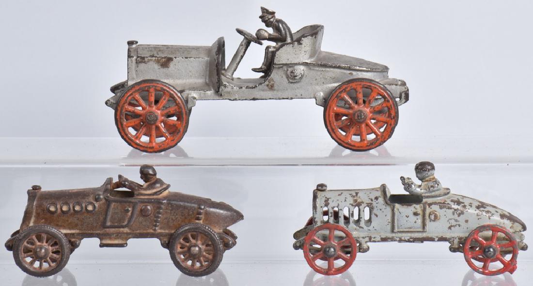 3-CAST IRON RACE CARS (1 of 4)
