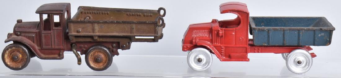 2-CAST IRON DUMP TRUCKS, KENTON and CHAMPION (1 of 5)