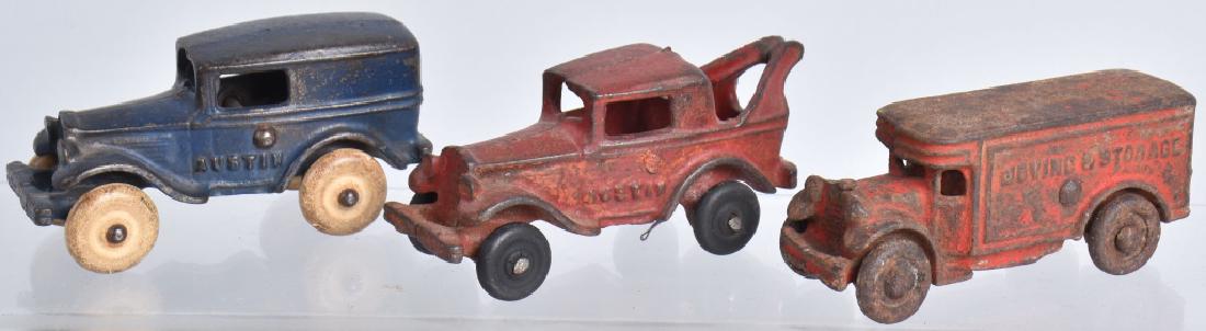 3-CAST IRON TOY TRUCKS, AUSTINS & MORE (1 of 4)