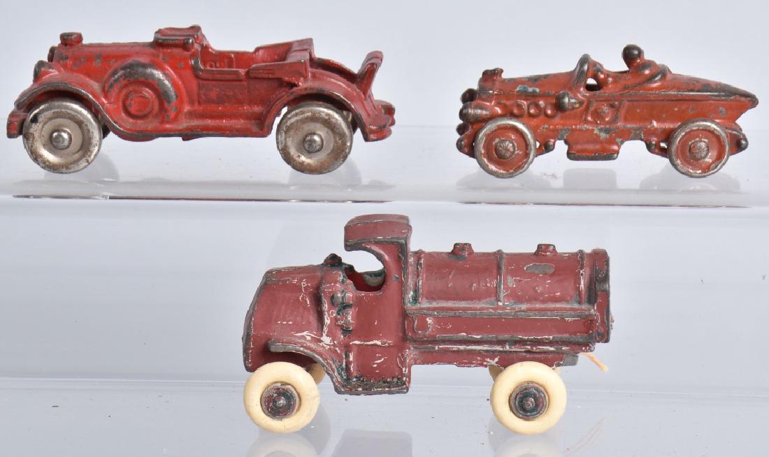 3-CAST IRON TOY AUTOS and TRUCK (1 of 4)