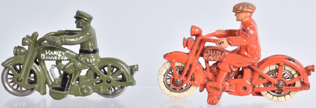 2-HUBLEY CAST IRON HARLEY DAVIDSON MOTORCYCLES (1 of 5)