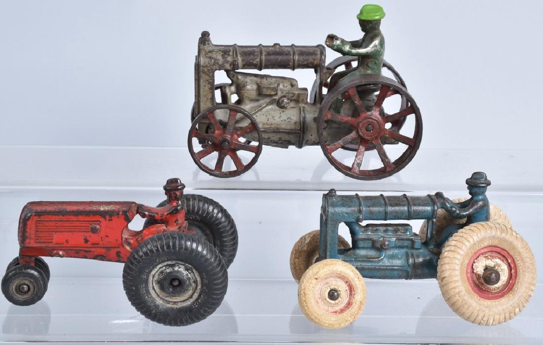 3-ARCADE CAST IRON TOY TRACTORS (1 of 4)