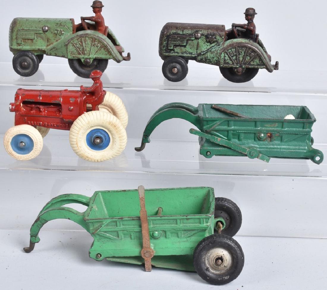 2-ARCADE CAST IRON TOY TRACTORS & TRAILERS (1 of 5)