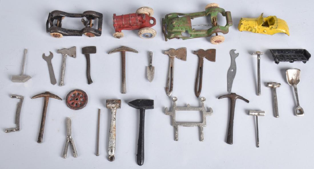 CAST IRON TOY PARTS, AUTOS, TOOLS and MORE (1 of 4)