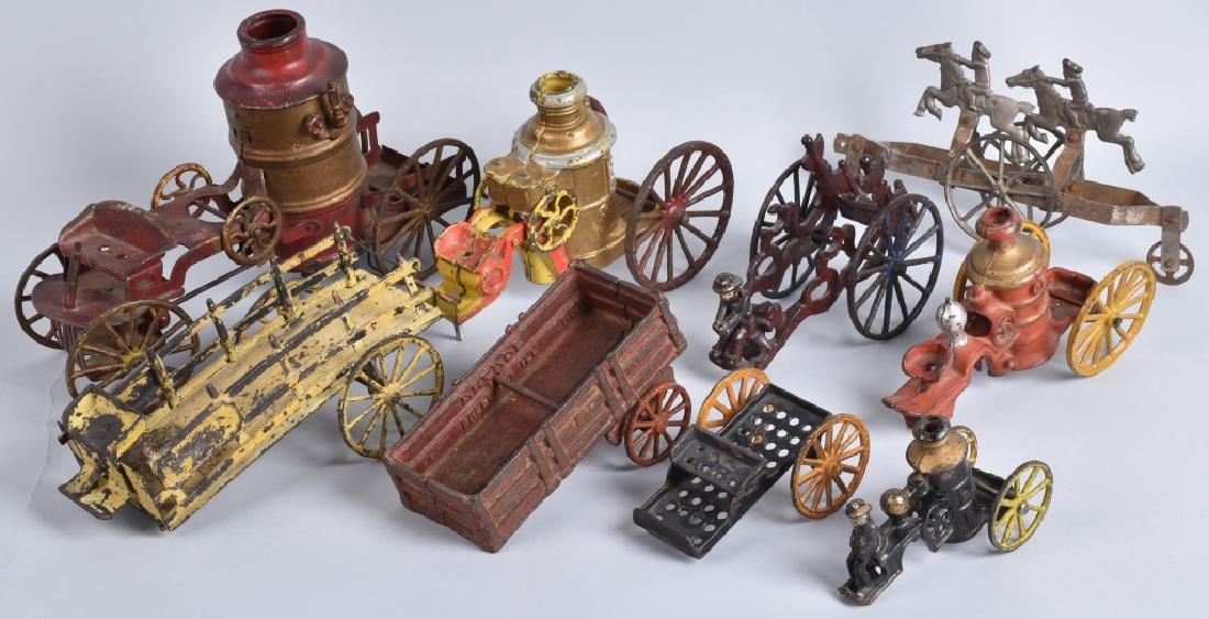 LARGE LOT of CAST IRON TOY REAR ENDS, & MORE (1 of 8)