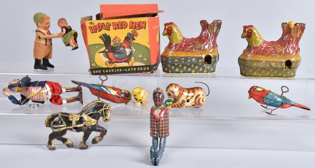 VINTAGE TIN WINDUP TOYS and PARTS (1 of 6)