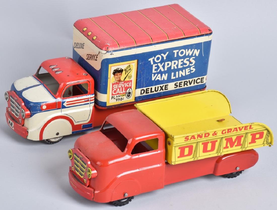 MARX TOY TOWN EXPRESS & DUMP TRUCKS (1 of 6)