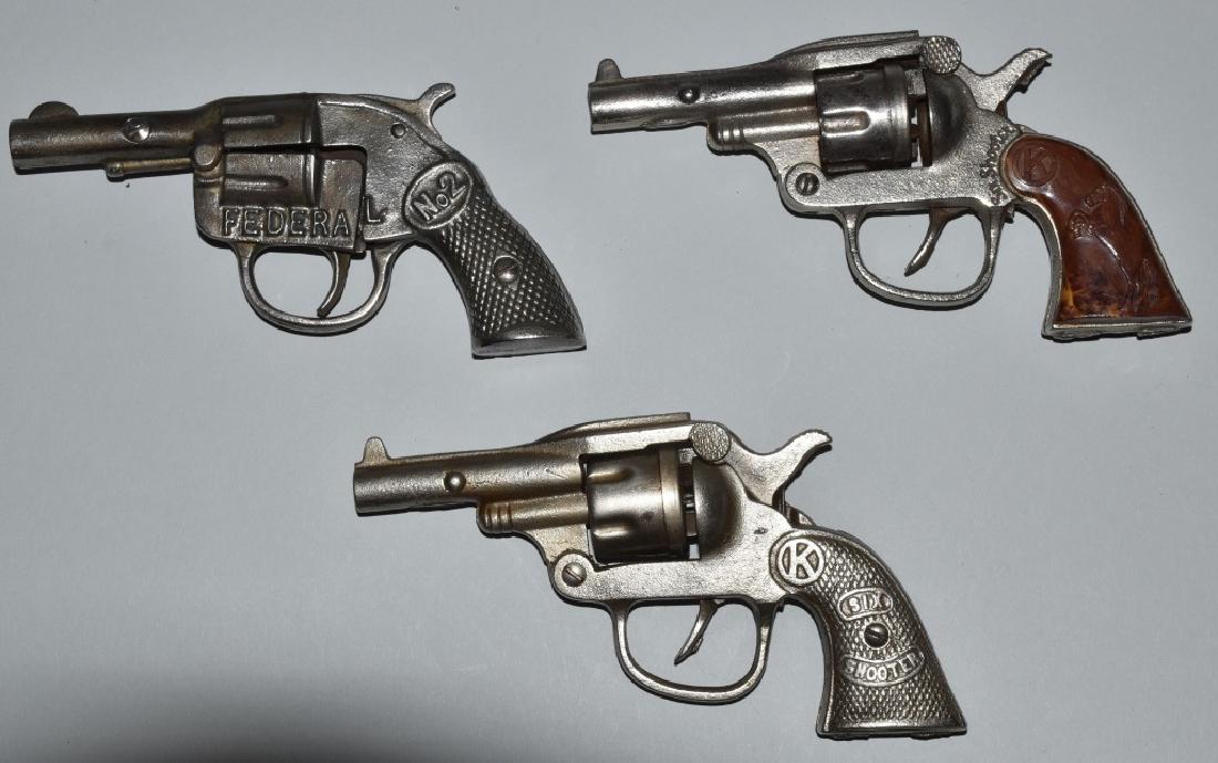 3-CAST IRON TOY CAP PISTOLS (1 of 4)
