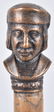 1893 COLUMBUS EXPO BRONZE BUST SOUVENIR CANE