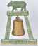 1915 PANAMA EXPOSITION SOUVENIR BEAR BELL - 2