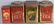 4-VINTAGE TEA ADVERTISING TINS