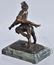ALFRED BARYE LEAP FROG BRONZE FIGURE - 2