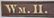 EARLY WOOD WM. H. HUNT TRADE SIGN - 2