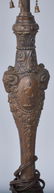ANTIQUE SLAG GLASS LAMP - 3
