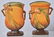 5-ROSEVILLE BROWN PINE CONE POTTERY GROUP - 2