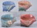 4-ROSEVILLE 6" CONCH SHELL PLANTER POTTERY GROUP