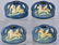7-ROSEVILLE BLUE ZEPHYR LILY POTTERY GROUP - 8