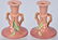 5-ROSEVILLE PINK APPLE BLOSSOM POTTERY GROUP - 4