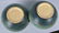 2-ROSEVILLE GREEN FREESIA POTTERY EWERS - 3