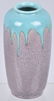 ROOKWOOD POTTERY PINK / BLUE VASES No. 6644E - 3