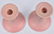 ROOKWOOD POTTERY PINK CANDLESTICKS, No. 822D - 2