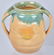 NORTH STATE GREEN / TAN POTTERY VASE