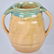 NORTH STATE GREEN / TAN POTTERY VASE - 2