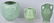 3-ARTS & CRAFTS STYLE MATTE GREEN POTTERY GROUP