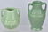 3-ARTS & CRAFTS STYLE MATTE GREEN POTTERY GROUP - 4