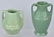 3-ARTS & CRAFTS STYLE MATTE GREEN POTTERY GROUP - 5