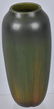 VINTAGE HEAVY GREEN POTTERY VASE, MAKER MARKED - 3