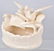 WELLER THREE SWANS POTTERY BOWL