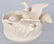 WELLER THREE SWANS POTTERY BOWL - 3