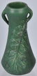 3-VINTAGE GREEN POTTERY VASES - 4