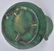 3-VINTAGE GREEN POTTERY VASES - 5