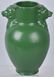 3-VINTAGE GREEN POTTERY VASES - 6