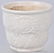 ROSEVILLE RRP CO. WHITE POTTERY PLANTER - 2